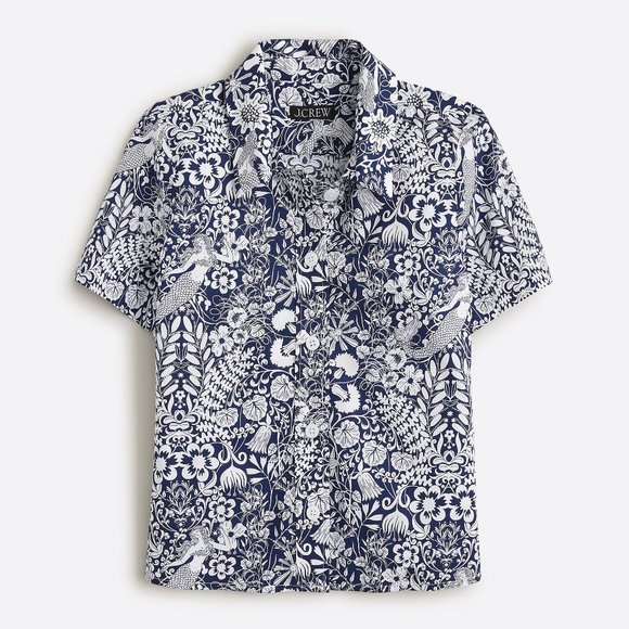 J. Crew Tops - NWT J.Crew Gamine cotton poplin shirt in mermaid floral Size 6 New with Tags
